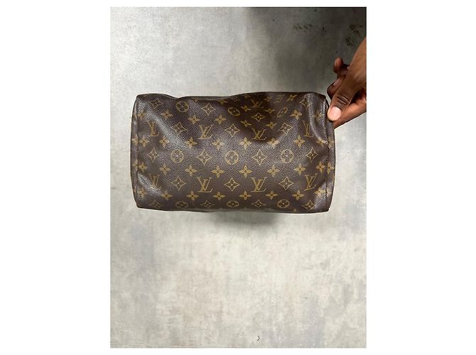 Bolso Speedy 30 Monogram Louis Vuitton Castaño - vista 5