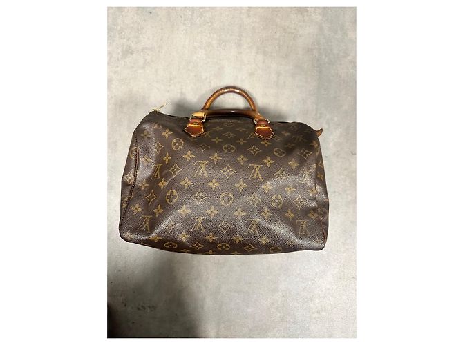 Bolso Speedy 30 Monogram Louis Vuitton Castaño - vista 6