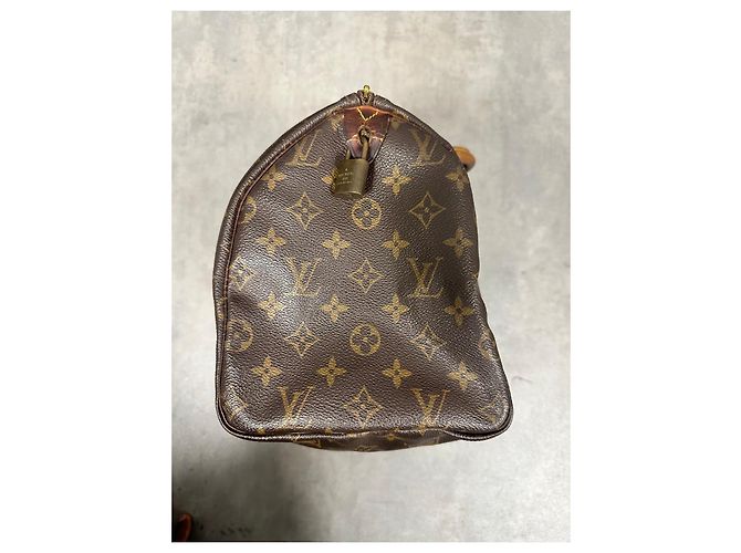 Bolso Speedy 30 Monogram Louis Vuitton Castaño - vista 7