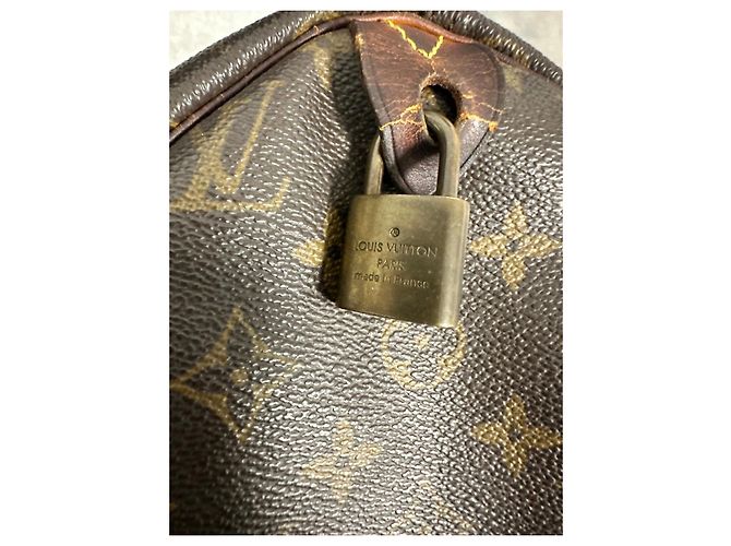 Bolso Speedy 30 Monogram Louis Vuitton Castaño - vista 8