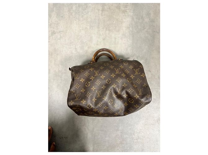 Bolso Speedy 30 Monogram Louis Vuitton Castaño - vista 9