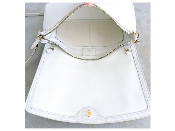 Borsa a tracolla in pelle Louis Vuitton Croisière 2014 Bianco - vista 11