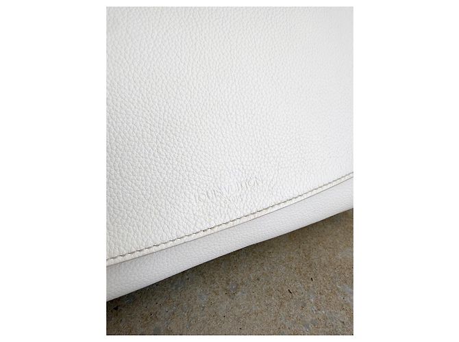 Borsa a tracolla in pelle Louis Vuitton Croisière 2014 Bianco - vista 15