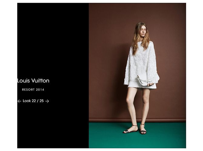 Borsa a tracolla in pelle Louis Vuitton Croisière 2014 Bianco - vista 16
