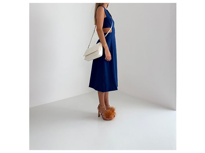 Borsa a tracolla in pelle Louis Vuitton Croisière 2014 Bianco - vista 17