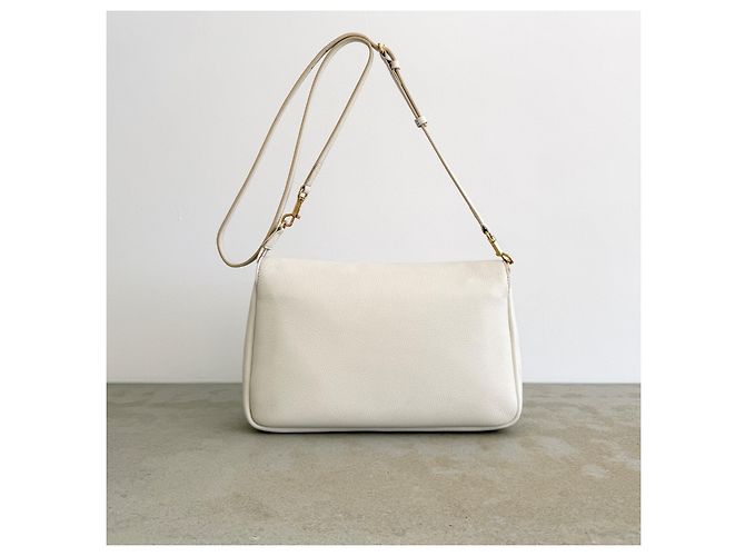 Borsa a tracolla in pelle Louis Vuitton Croisière 2014 Bianco - vista 5
