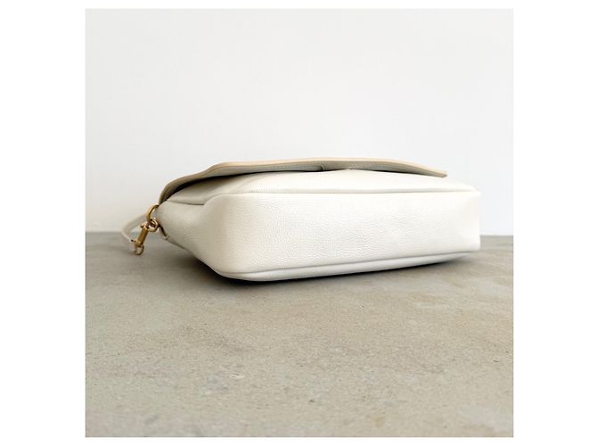 Borsa a tracolla in pelle Louis Vuitton Croisière 2014 Bianco - vista 7