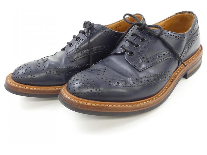 Autre Marque Scarpe Oxford in pelle Tricker's Blu Blu navy - vista 3