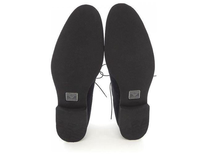 Sneakers in pelle Emporio Armani Nero - vista 4