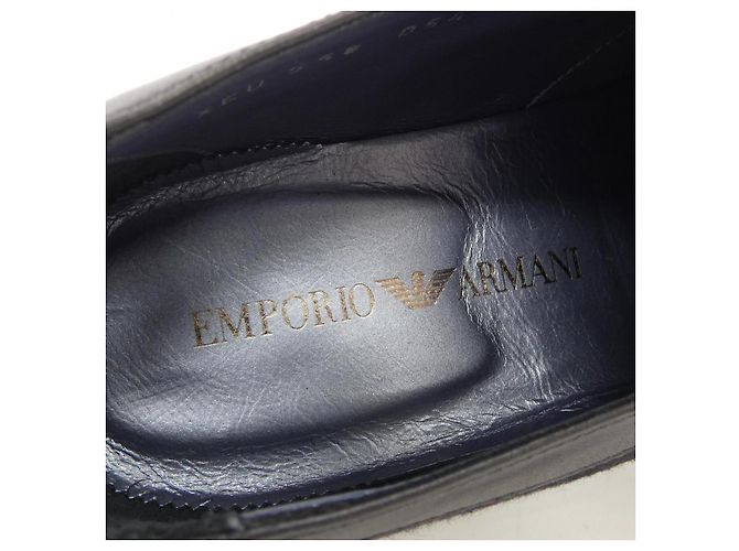 Sneakers in pelle Emporio Armani Nero - vista 6