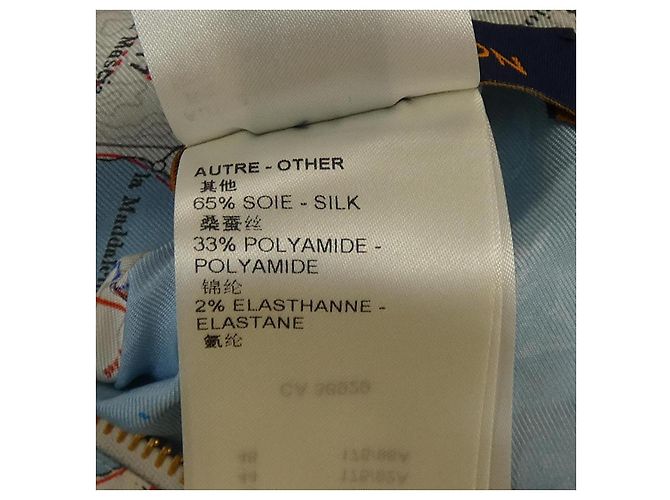 Blouson de seda Louis Vuitton Negro Azul marino - vista 4