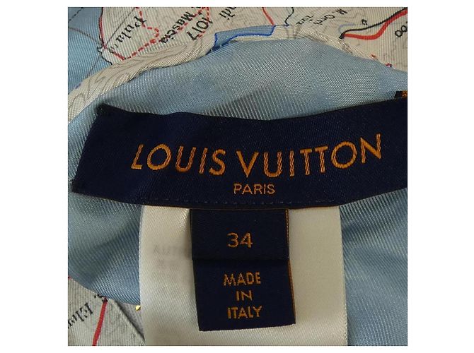 Blouson de seda Louis Vuitton Negro Azul marino - vista 5