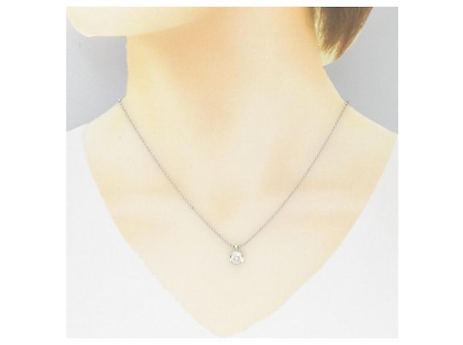 Autre Marque Collana di Diamanti PT900 PT850 Argento - vista 6