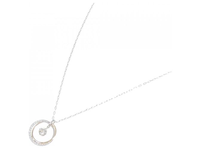 Autre Marque Collana in oro bianco Au750 e oro rosa Au750 con diamanti Argento - vista 2
