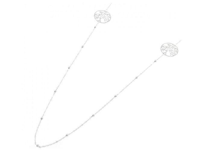 Autre Marque Collana Unoaerre in Oro Bianco Au750 Argento - vista 2