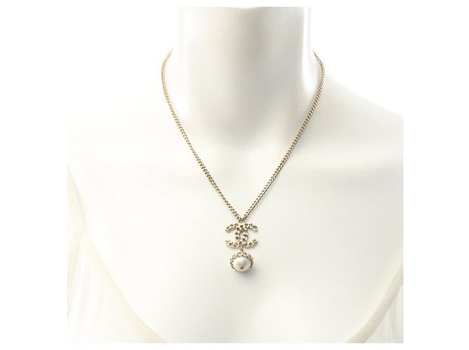 Timeless Chanel Coco Mark Halskette Golden - Ansicht 5