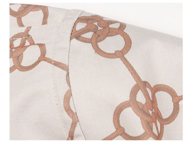 Hermès Hermes Jacke aus Baumwolle und Rayon Orange - Ansicht 6