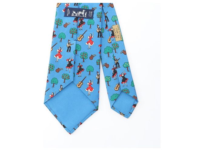 Hermès Hermes Silk Tie Blue - view 3