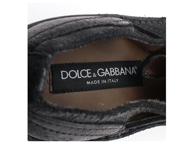 Sandali in pelle Dolce & Gabbana Nero - vista 5