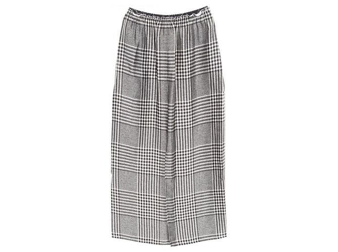 Maison Martin Margiela Falda de viscosa con estampado Glen Check MM6 Negro - vista 2