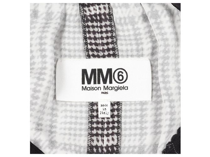 Maison Martin Margiela Falda de viscosa con estampado Glen Check MM6 Negro - vista 3