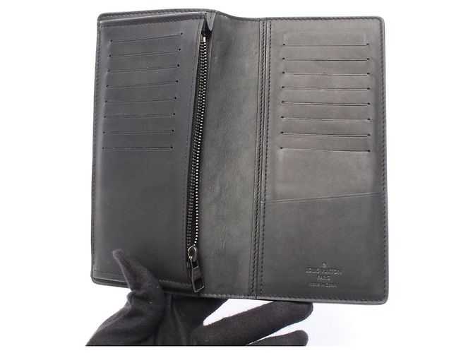 Cartera Long Brazza Damier Infini Louis Vuitton Negro - vista 3