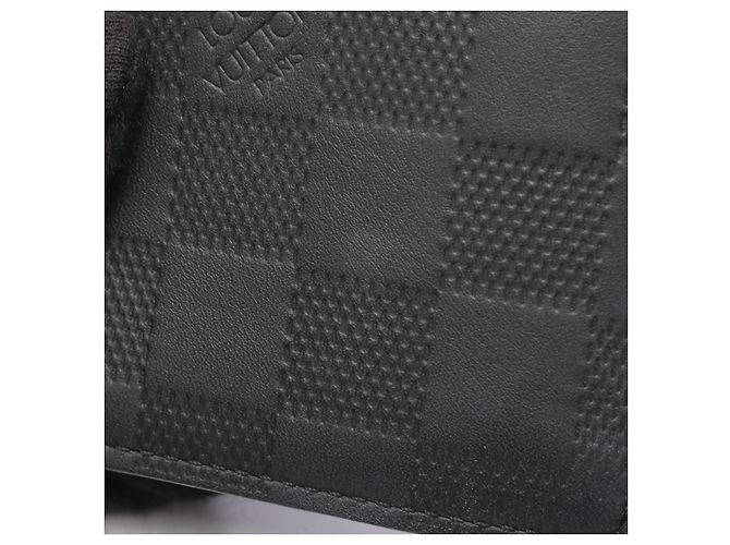Cartera Long Brazza Damier Infini Louis Vuitton Negro - vista 7