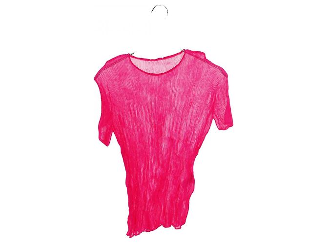 Issey Miyake Plissee-Oberteil aus Polyester Pink - Ansicht 2