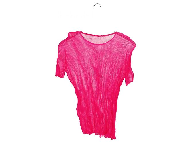 Issey Miyake Plissee-Oberteil aus Polyester Pink - Ansicht 3