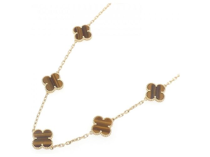 Van Cleef & Arpels Vintage Alhambra Au750 Halskette Golden - Ansicht 2