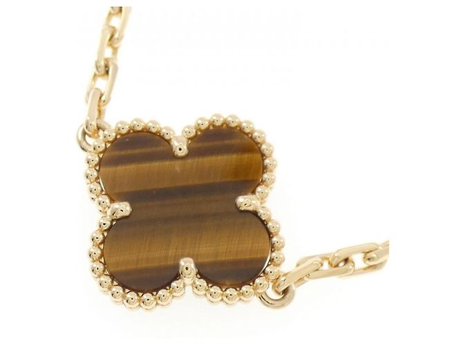 Van Cleef & Arpels Vintage Alhambra Au750 Halskette Golden - Ansicht 3