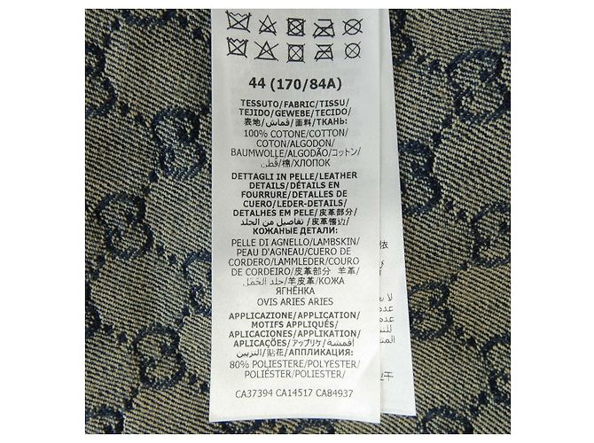 Gucci Washed Organic Denim Jacket Blau Marineblau - Ansicht 3
