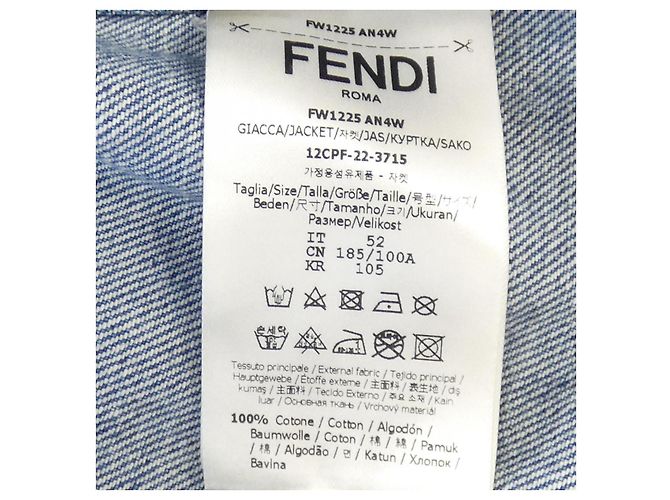 Chaqueta vaquera Fendi Azul - vista 3