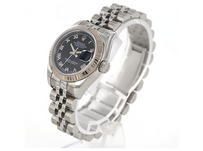Rolex Datejust Acero Inoxidable Oro Blanco Automático Negro - vista 2