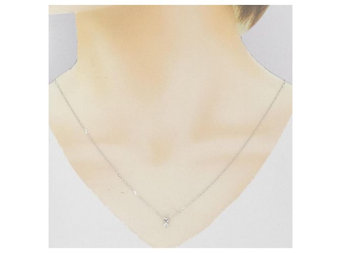 Autre Marque Collana in oro bianco e diamanti Au750 Argento - vista 6