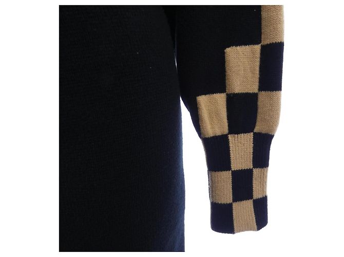 Louis Vuitton Kleid aus Kaschmir-Mischung Schwarz - Ansicht 6