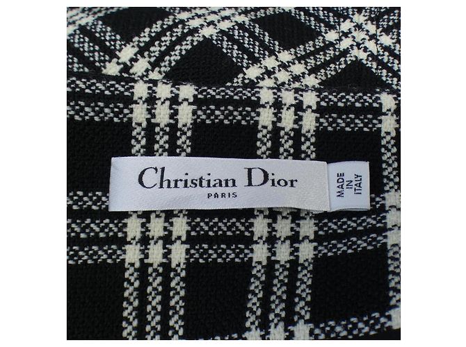 Falda de cuadros Christian Dior Negro - vista 4