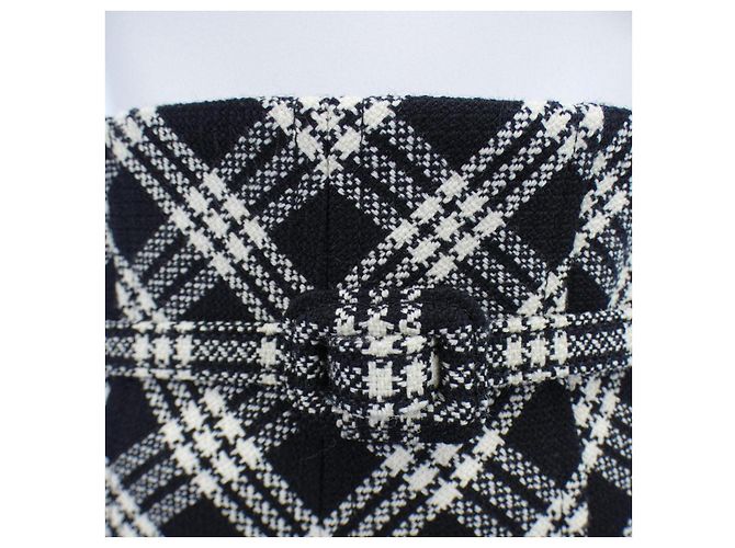 Falda de cuadros Christian Dior Negro - vista 5