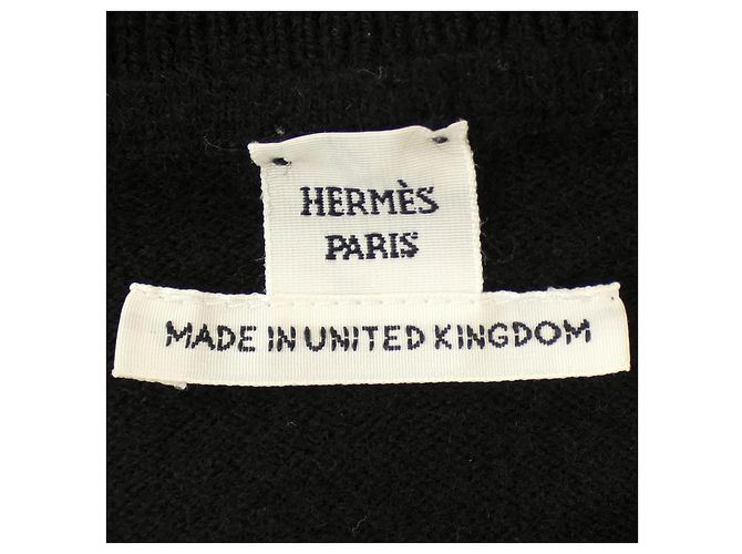 Hermès Hermes Kaschmir Strickwaren Schwarz - Ansicht 4