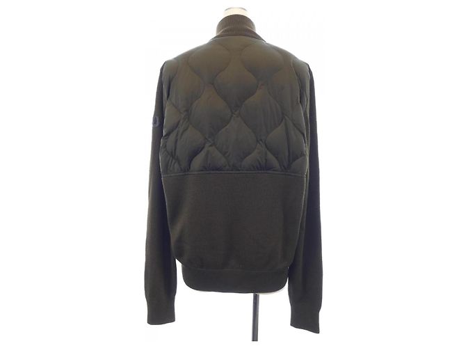 Chaqueta de plumón Moncler Verde Caqui - vista 2