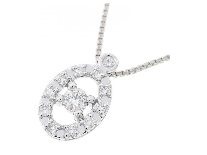 Autre Marque Collana in oro bianco Au750 e diamanti Argento - vista 3