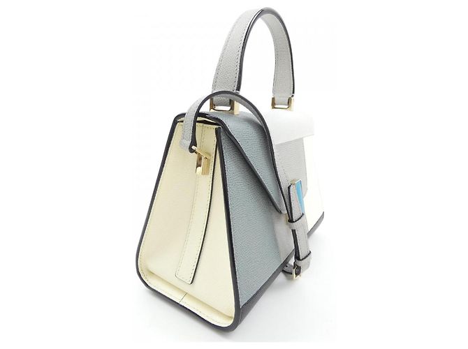 Valextra Kalbsleder Tasche Braun Schwarz Beige - Ansicht 2