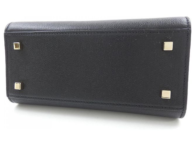 Valextra Kalbsleder Tasche Braun Schwarz Beige - Ansicht 4