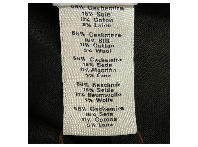 Hermès Kaschmir Strickpullover Grün Khaki - Ansicht 3