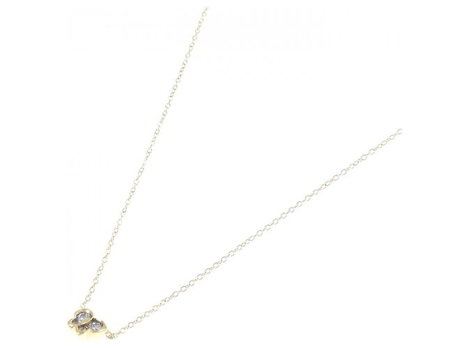 Autre Marque Collana Butterfly in Diamanti Au750 D'oro - vista 2