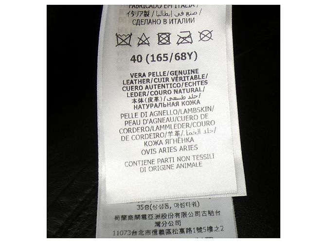 Pantalones Gucci de piel de cordero negra - vista 3