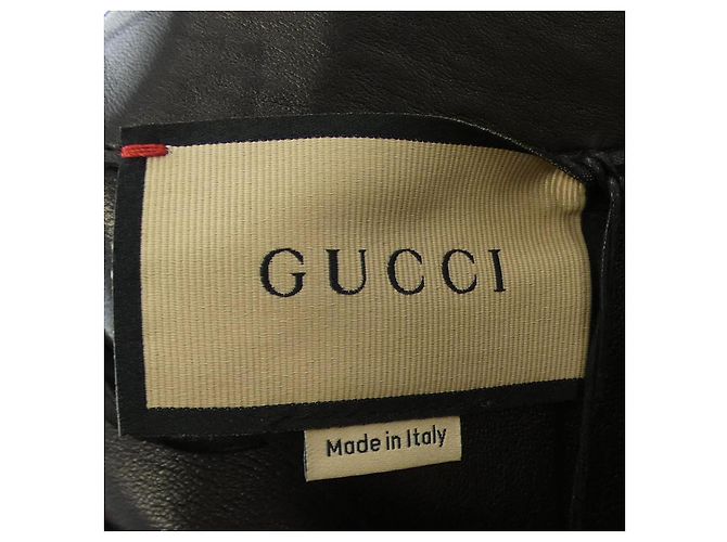 Pantalones Gucci de piel de cordero negra - vista 4