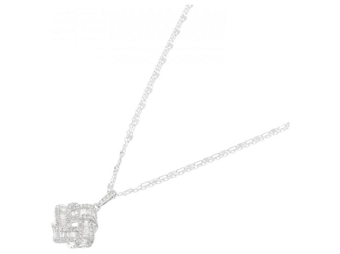 Autre Marque Collana in oro bianco Au750 e diamanti Argento - vista 2