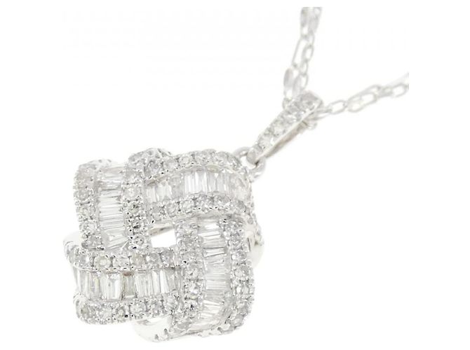 Autre Marque Collana in oro bianco Au750 e diamanti Argento - vista 3
