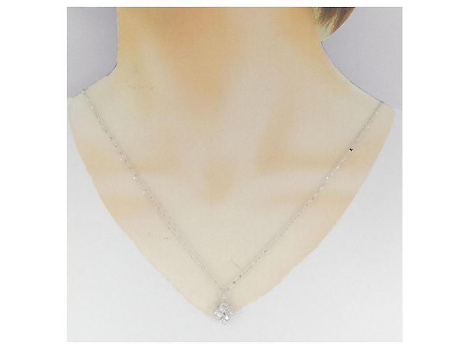 Autre Marque Collana in oro bianco Au750 e diamanti Argento - vista 6